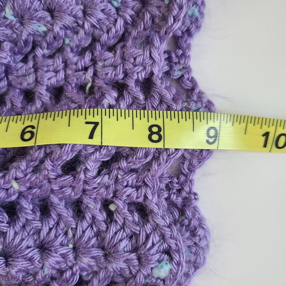 Crochet Baby Cardigan & Skirt Set Purple Size 18 months - 2T Handmade - Picture 11 of 11